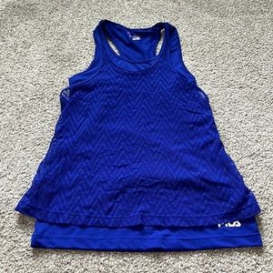 Fila sport size small blue workout tank